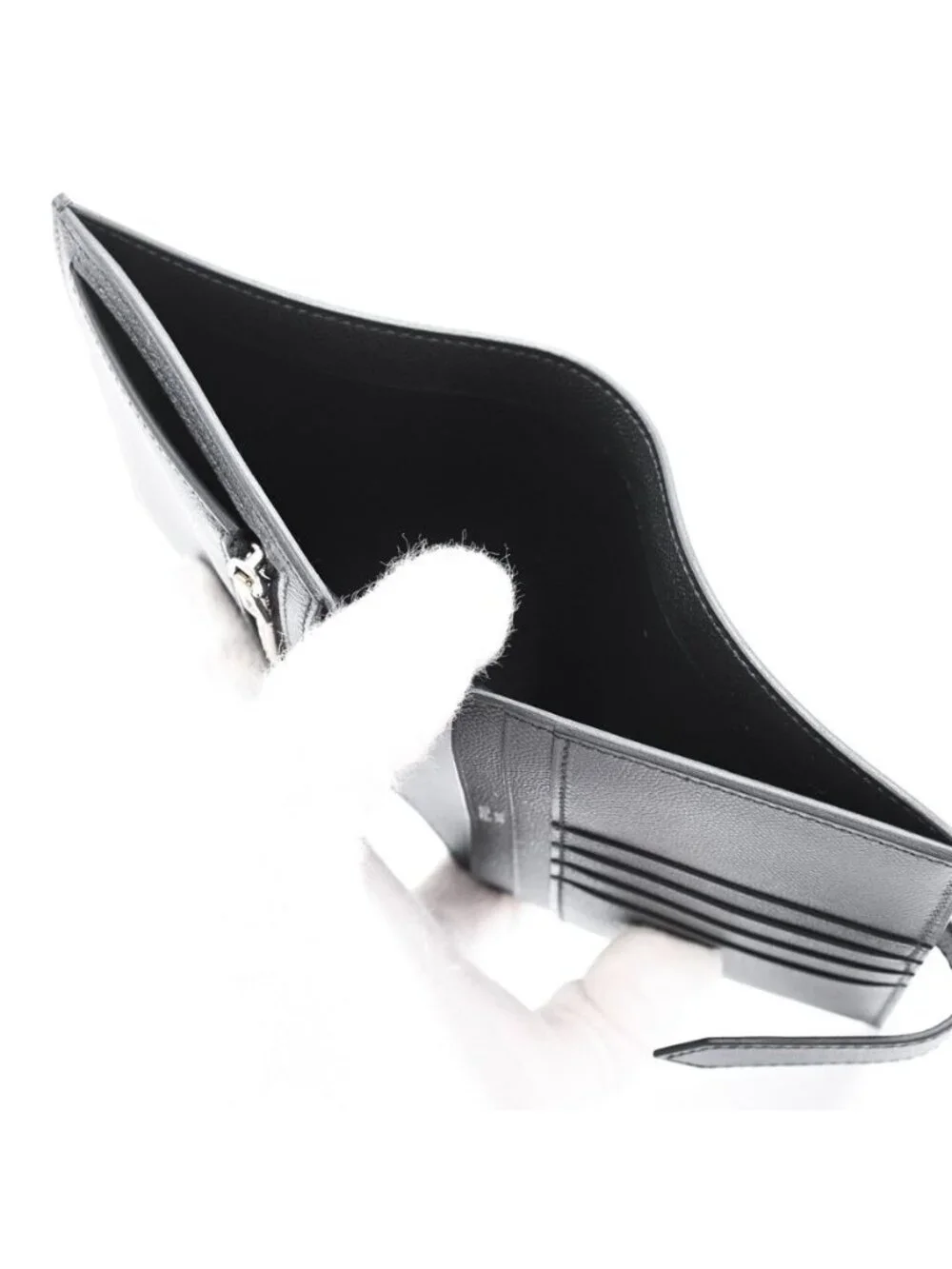 Hermes Compact Wallet Bearn Monochrome